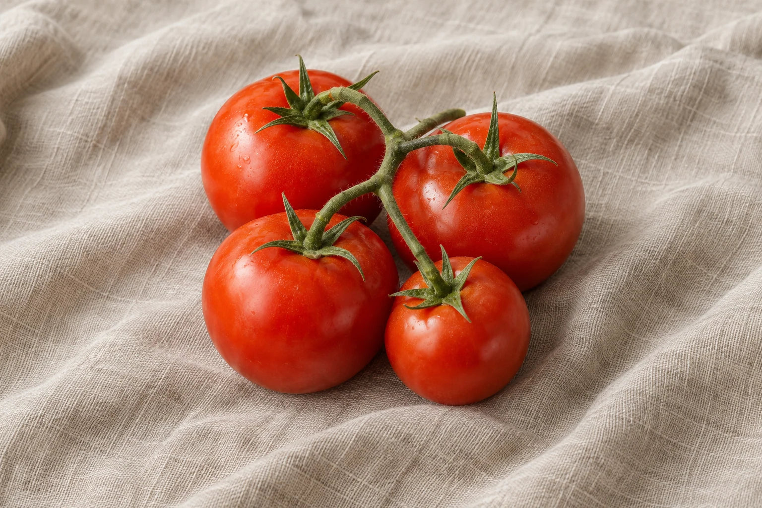 Motivvorschau „Tomatenrispe auf Leinen“ für Küchenrückwand