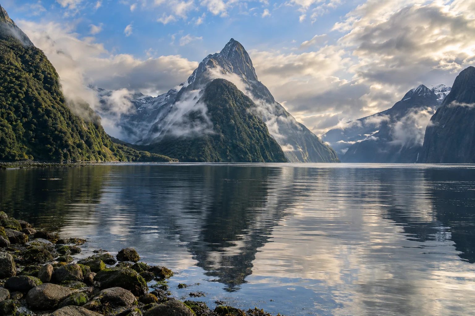 Motivvorschau „Milford Sound nach dem Regen“ für Küchenrückwand