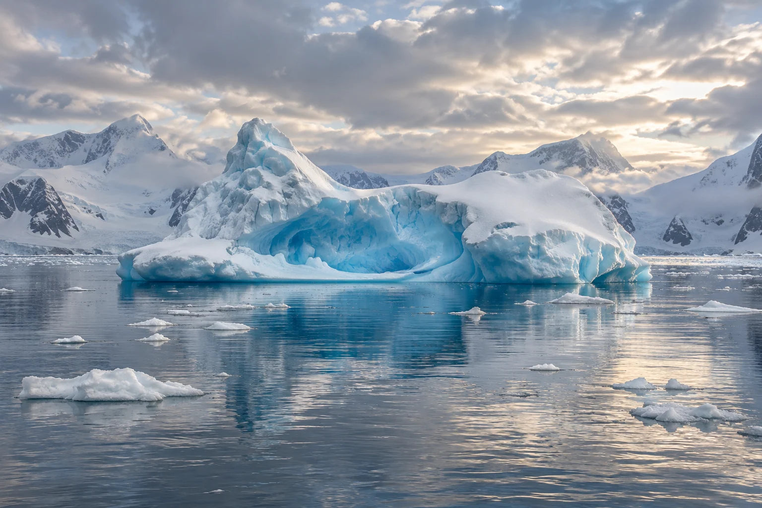 Motivvorschau „Eisberg in der Paradise Bay“ für Küchenrückwand