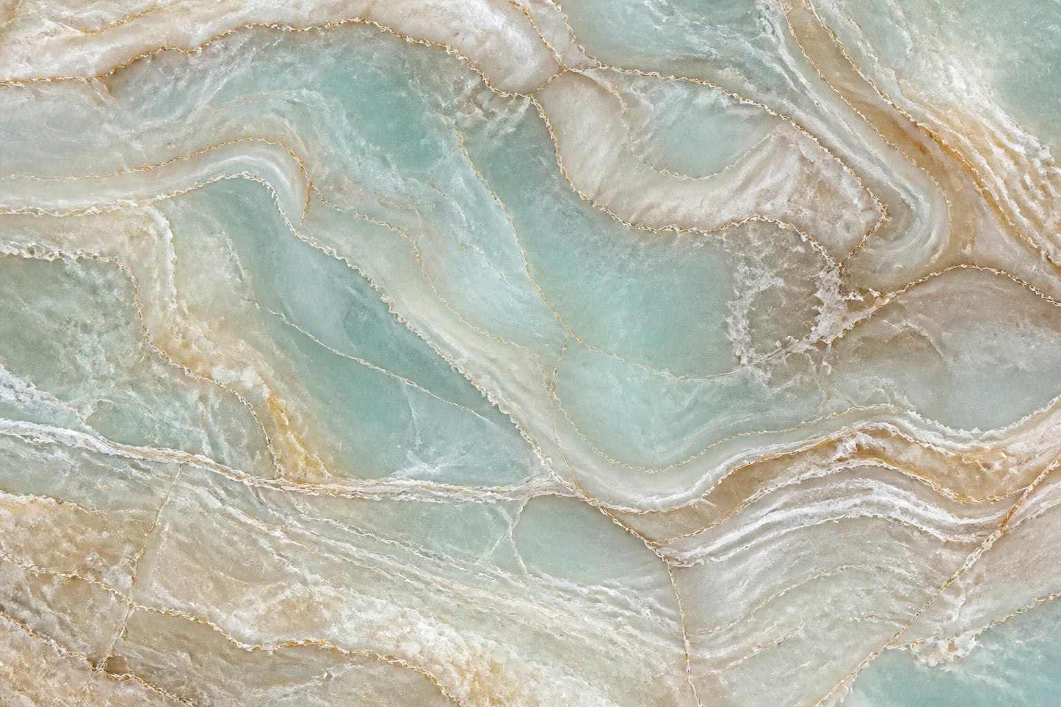 Motivvorschau „Aqua-Bänder aus Poliertem Onyx-Marmor“ für Duschrückwand