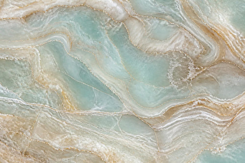 Motivvorschau „Aqua-Bänder aus Poliertem Onyx-Marmor“ für Duschrückwand