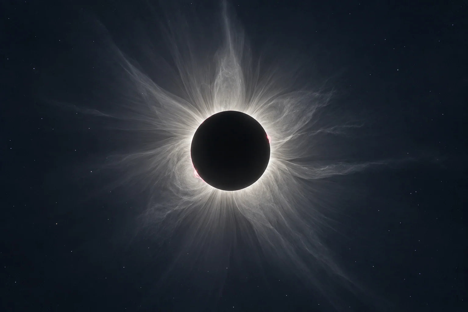 Motivvorschau „Sonnenfinsternis mit feiner Korona“ für Duschrückwand