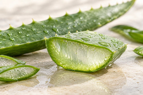 Motivvorschau „Aloe mit durchsichtigem Gel“ für Duschrückwand
