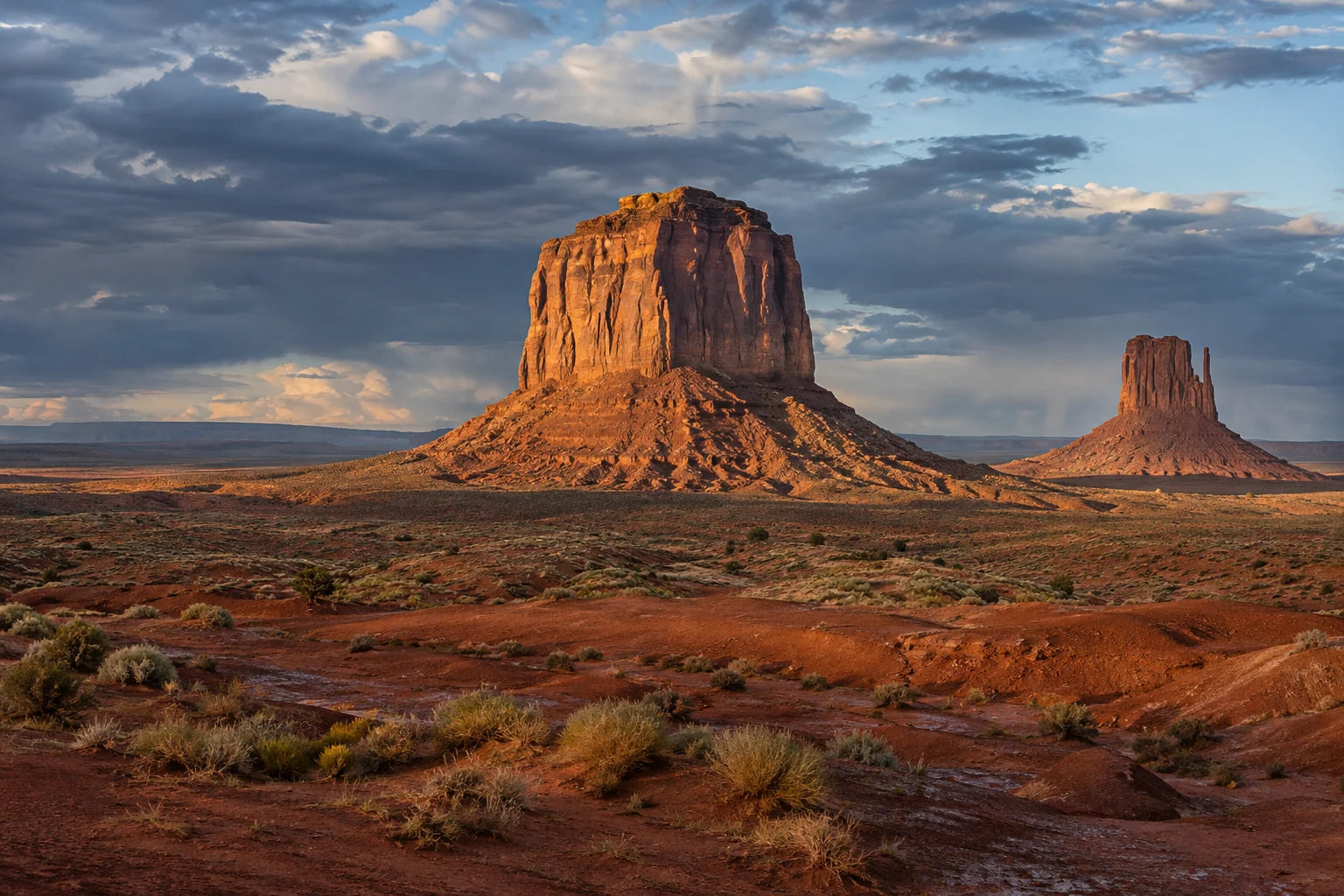 Motivvorschau „Monument Valley nach dem Regen“ für Duschrückwand